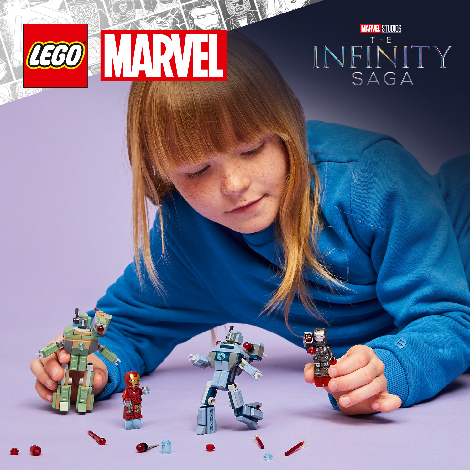 Iron Man Bauset für Superhelden-Action