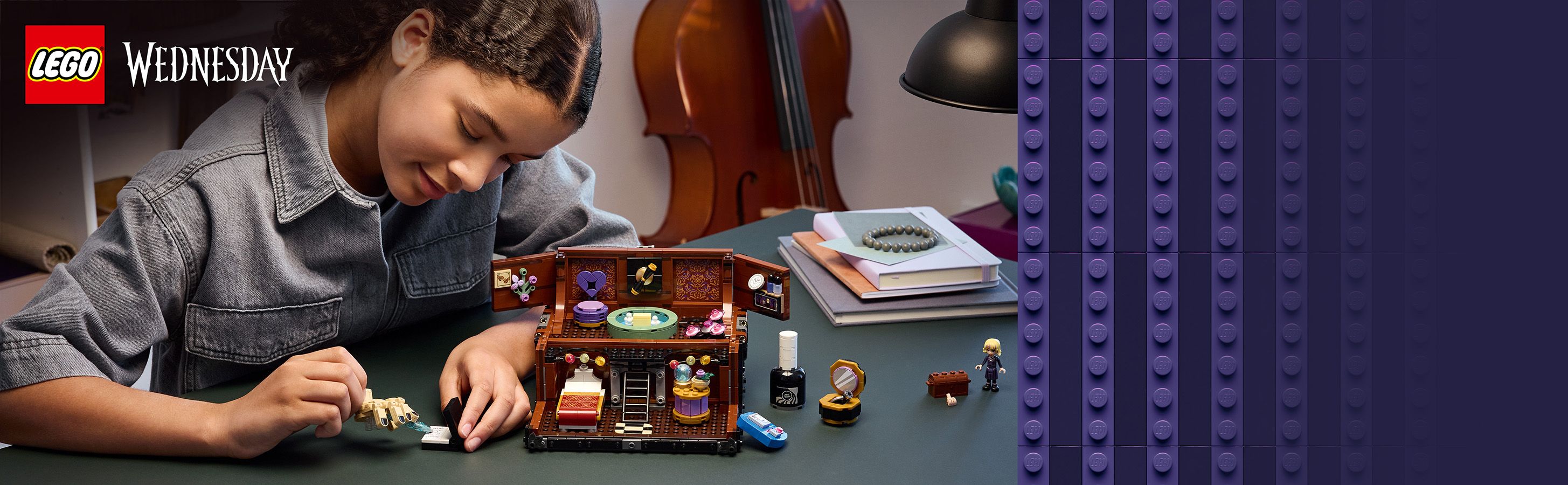 Perfektes Set für Fans von Wednesday zum Spielen und Ausstellen