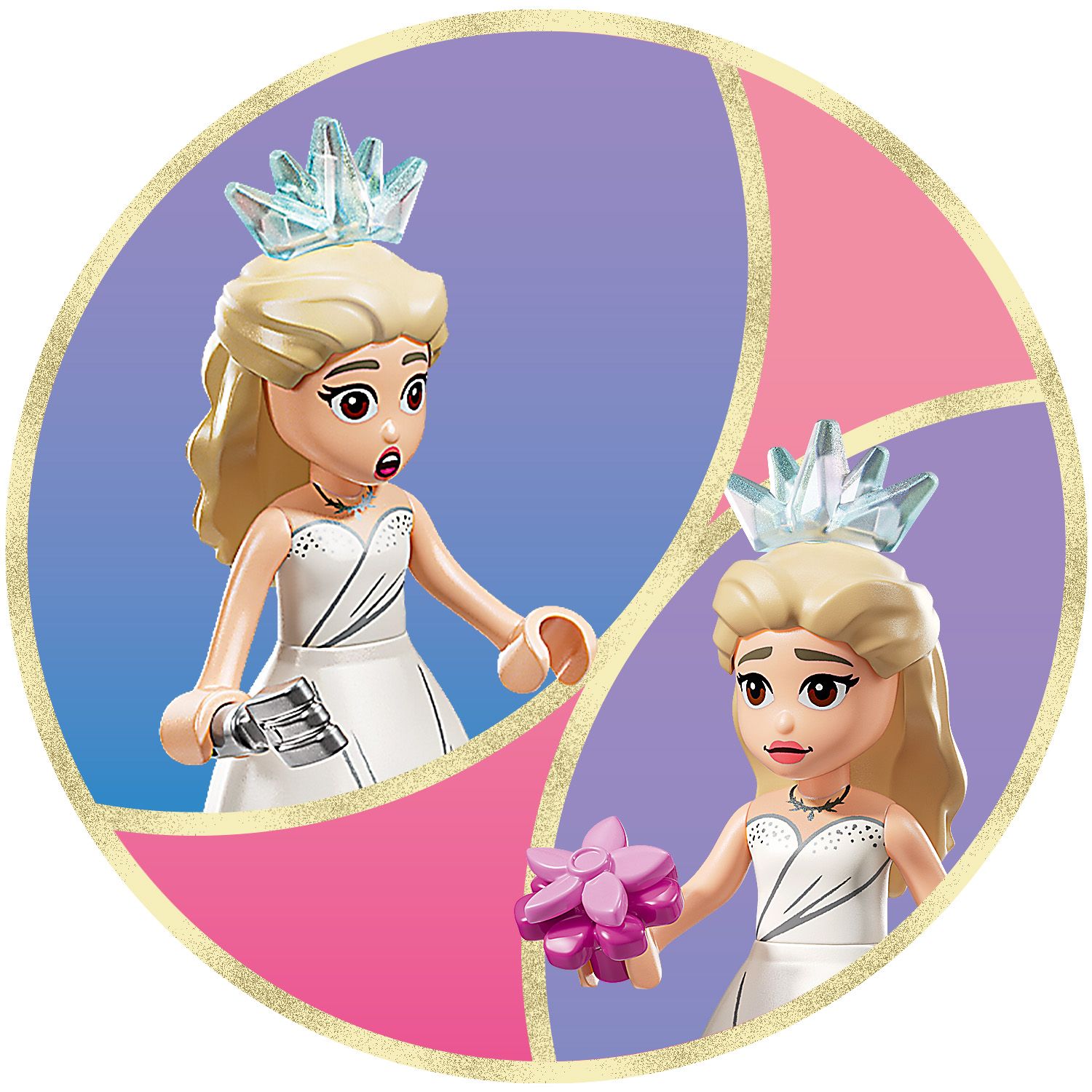 Glindas Gesichtsausdruck