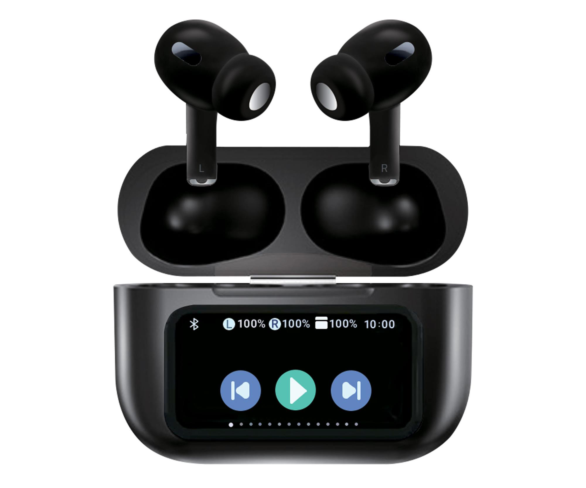 Silver Monkey Smart Buds Plus - Gesamtansicht mit geöffnetem Ladeetui