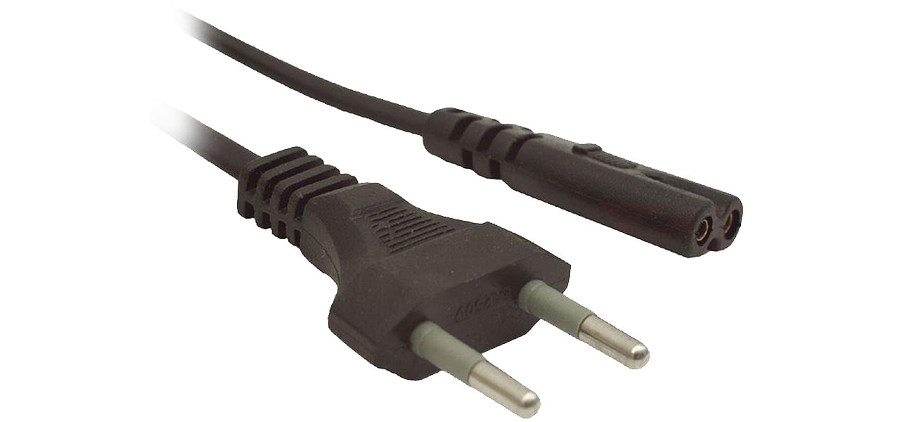 Netzkabel Gembird Euro (2pin)->Euro 8 VDE 1,8m