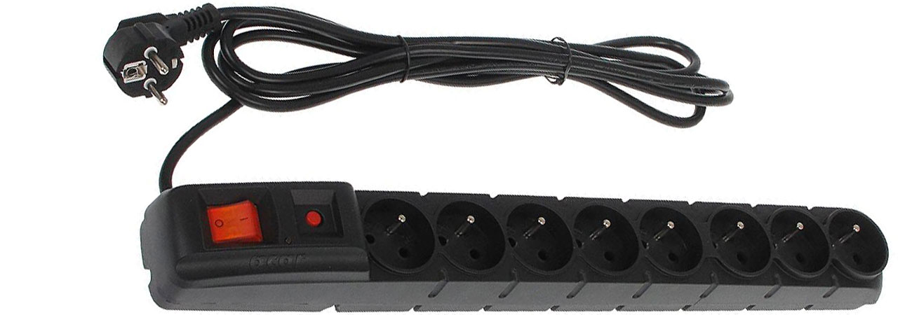 Steckdosenleiste HSK DATA Acar S8 3m schwarz 8 Steckdosen