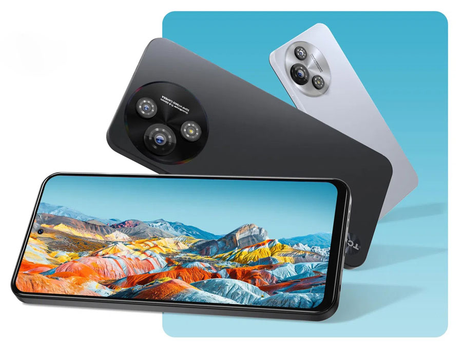 TCL 60R 5G Bildschirm und Rückseite