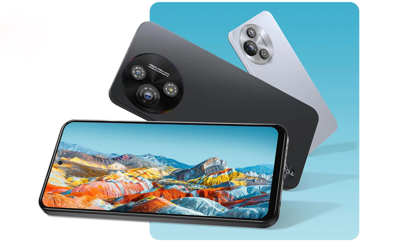 TCL 60R 5G Bildschirm und Rückseite