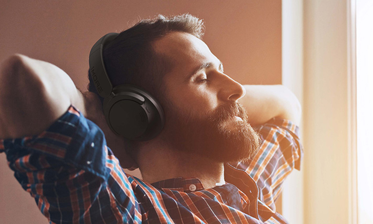 Kabellose Kopfhörer 1more SonoFlow SE Schwarz - Lifestyle-Grafik