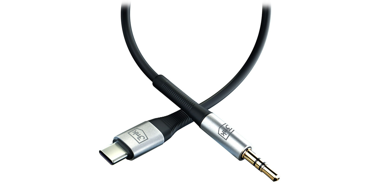 Adapter 3mk USB-C - Miniklinke 3,5 mm Anschlüsse