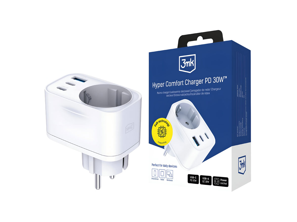Comfort Charger GaN 30W QC PD PPS 2C1A1S Weiß