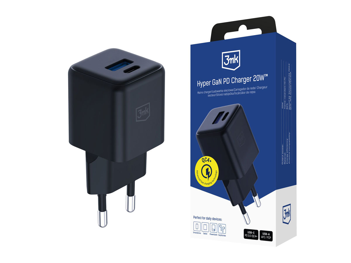3mk hyper gan charger 20w verpackung
