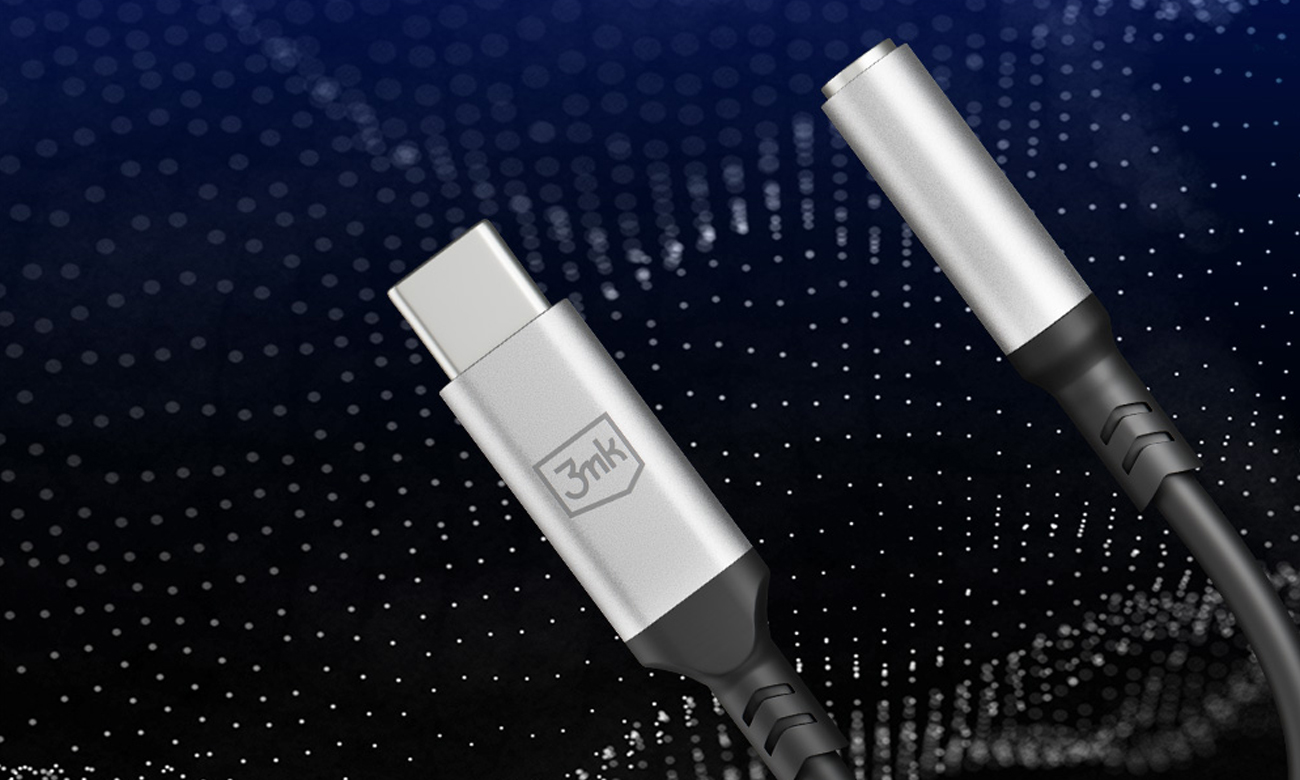 Adapter 3mk USB-C - Jack 3,5 mm złącze