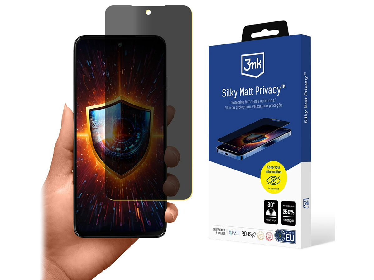3mk Silky Matt Privacy Hülle für Motorola moto g15 / moto g15 power
