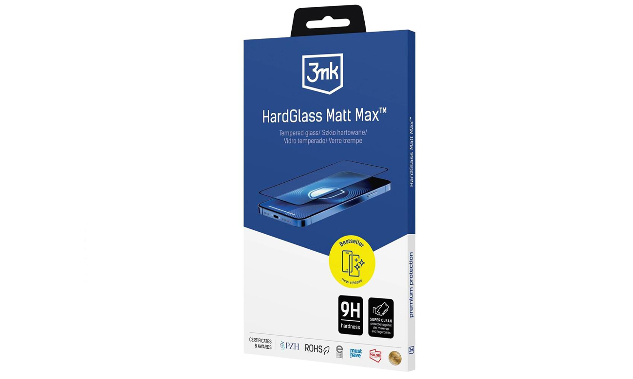 Gehärtetes Glas 3mk HardGlass Matt Max für iPhone 16 Plus