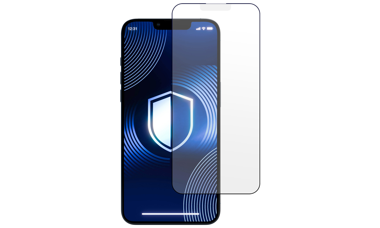 Gehärtetes Glas 3mk HardGlass Matt Max für iPhone 13/13 Pro/14 - Grafik