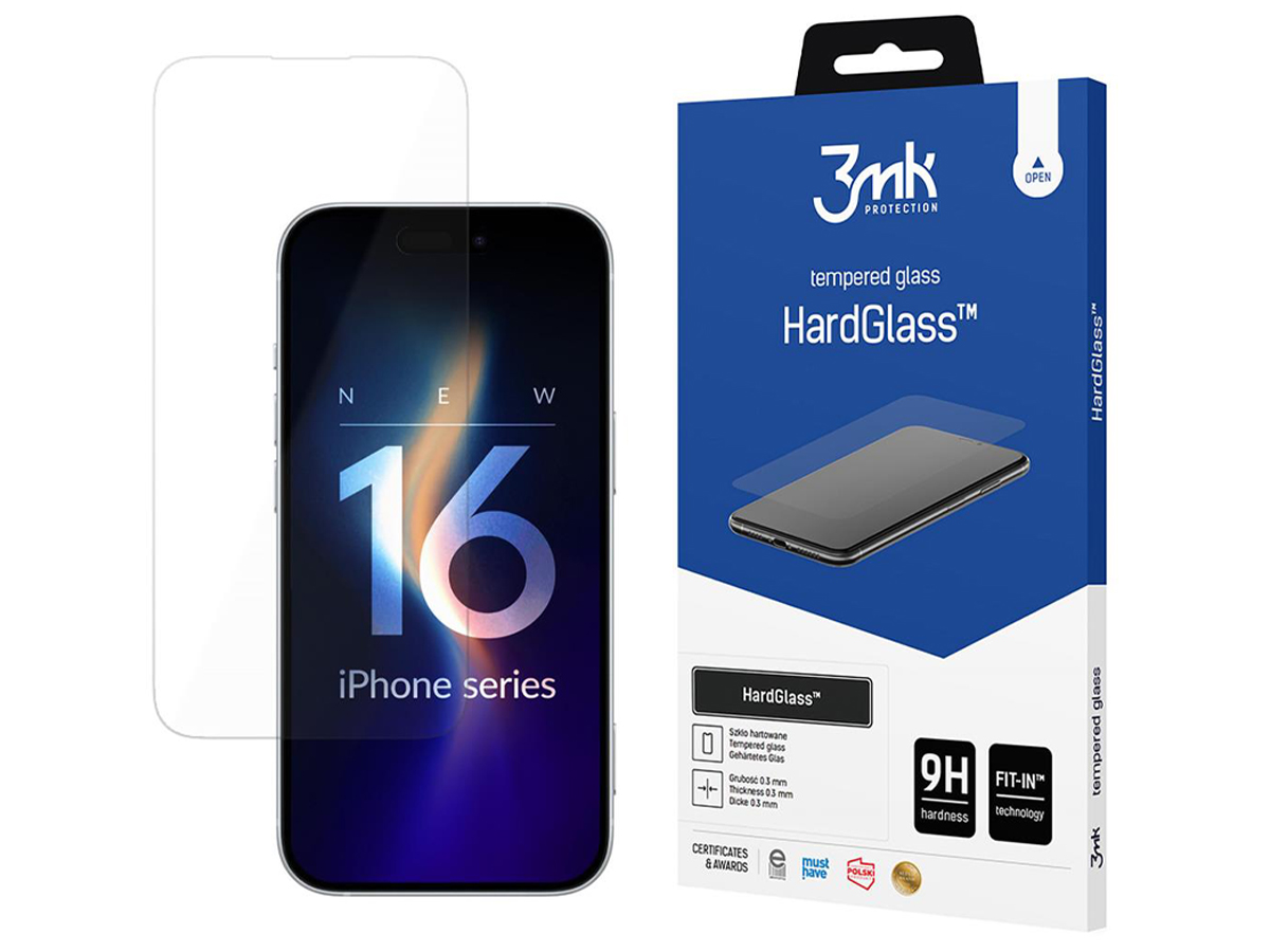 Schutzglas 3mk HardGlass für iPhone 16