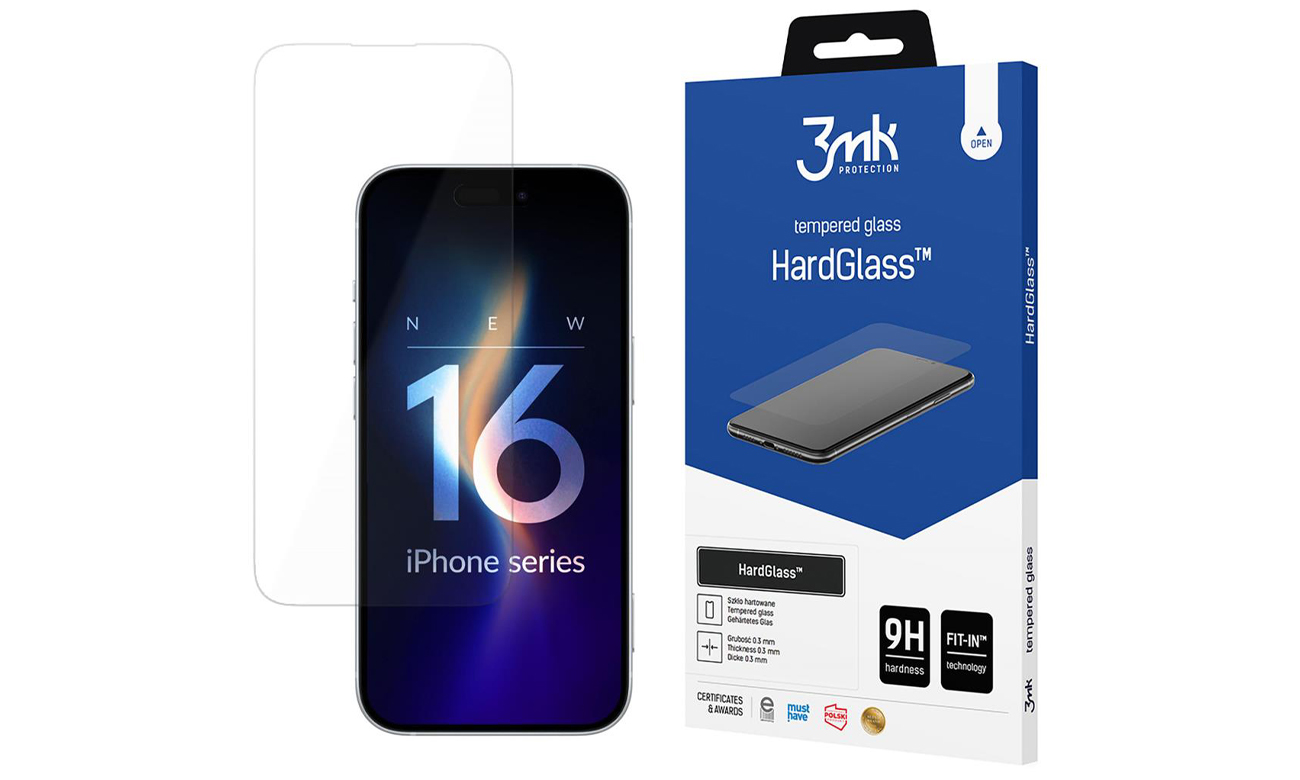Schutzglas 3mk HardGlass für iPhone 16 Pro Max
