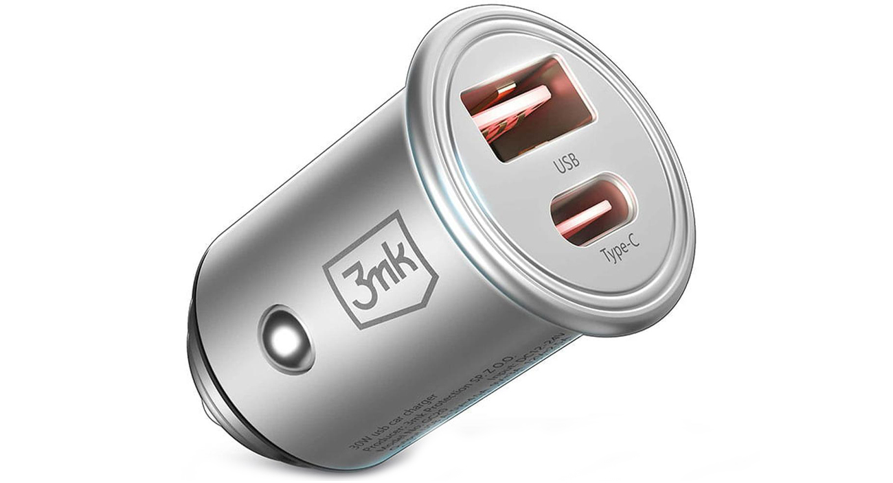 Auto-Ladegerät 3mk Hyper Car Charger 45W USB-C + USB-A