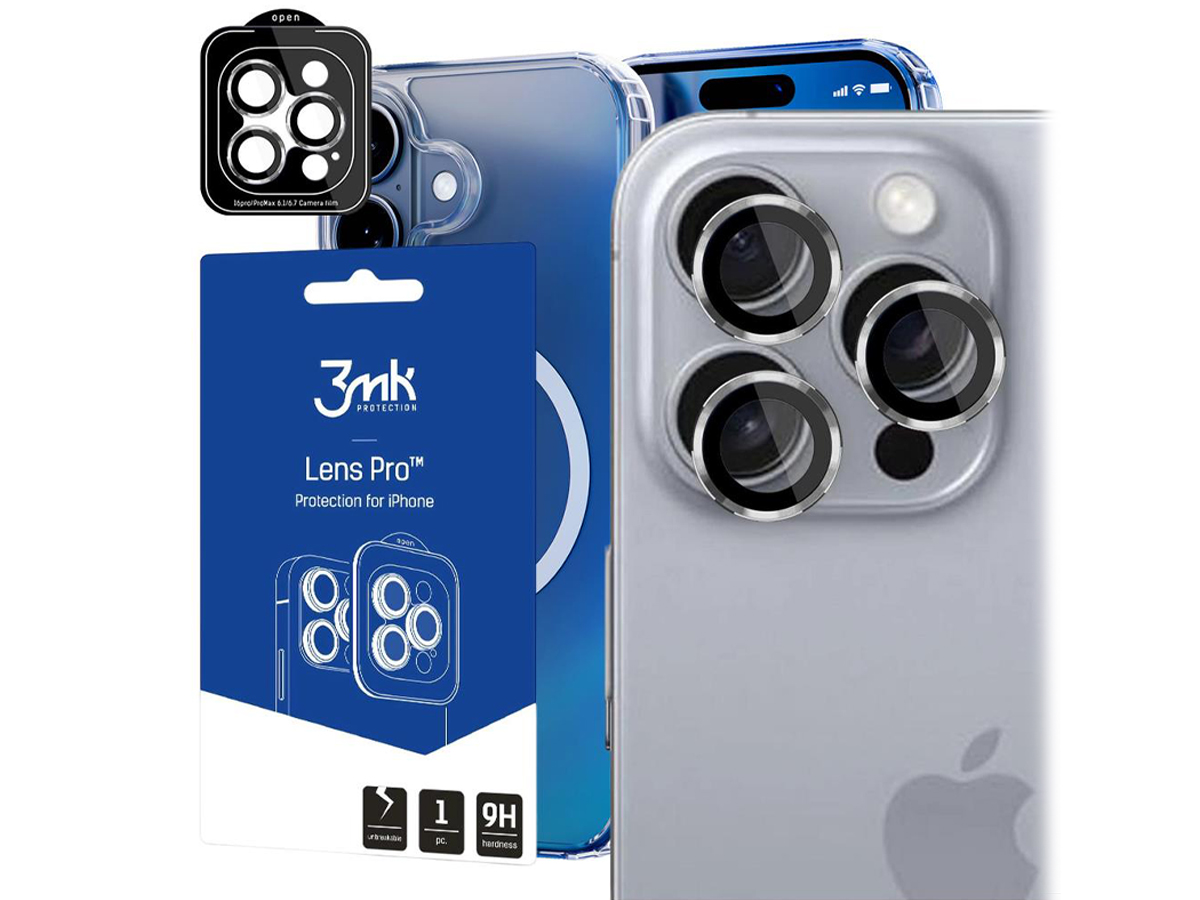 3mk Lens Protection Pro für iPhone 16 /16 Plus Silver