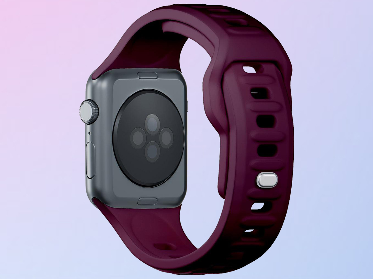 3mk Silicone Watch Strap für Apple Watch 38/40/41 mm in Mulberry