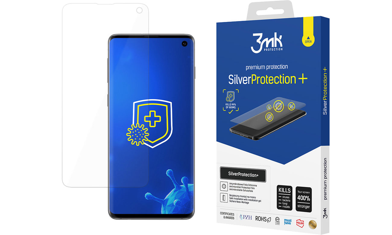Folie / Glas für Smartphone 3mk SilverProtection+ für Samsung Galaxy S10 5903108302715