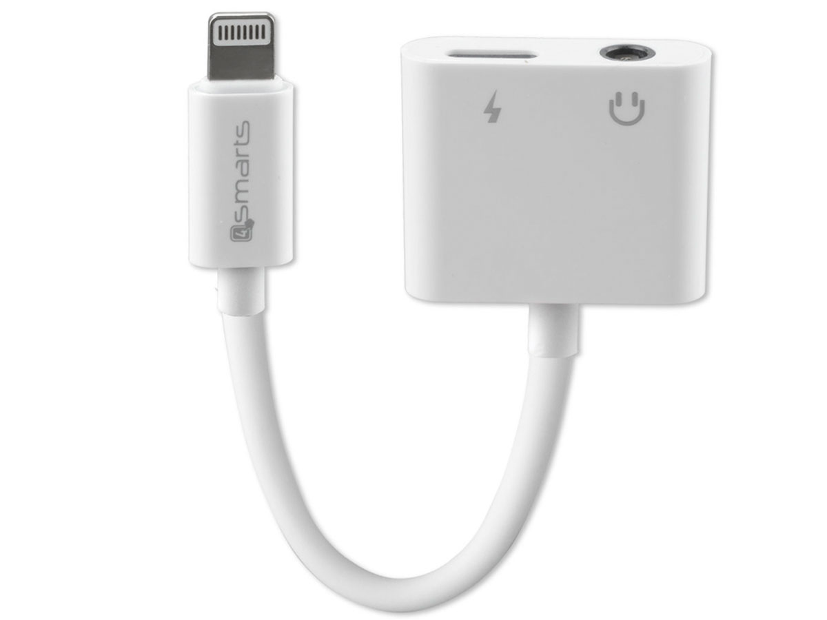 4Smarts Adapter für Lightning + 3.5mm AUX weiß