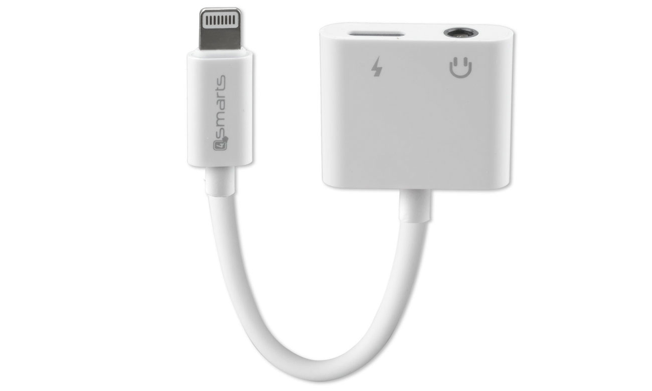 4Smarts Adapter für Lightning + 3.5mm AUX weiß