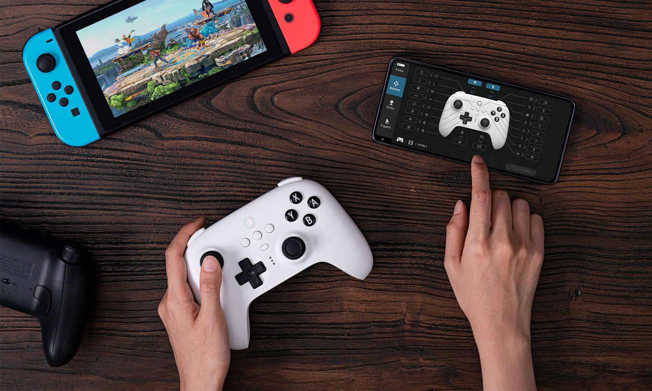 8BitDo Ultimate BT Pad NS Schwarz