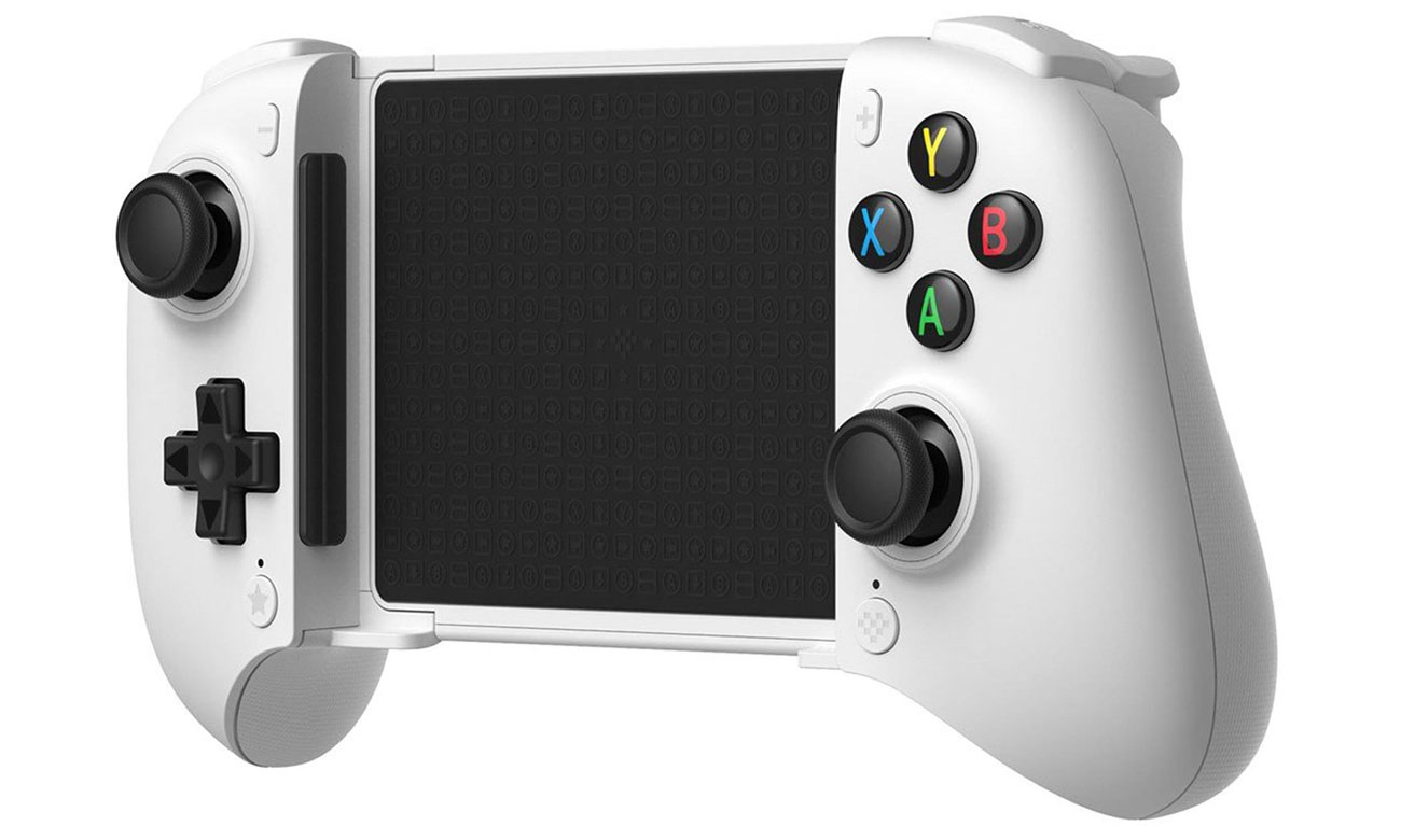 8BitDo Ultimate Mobile Gaming Controller Weiß - Frontansicht aus einem Winkel