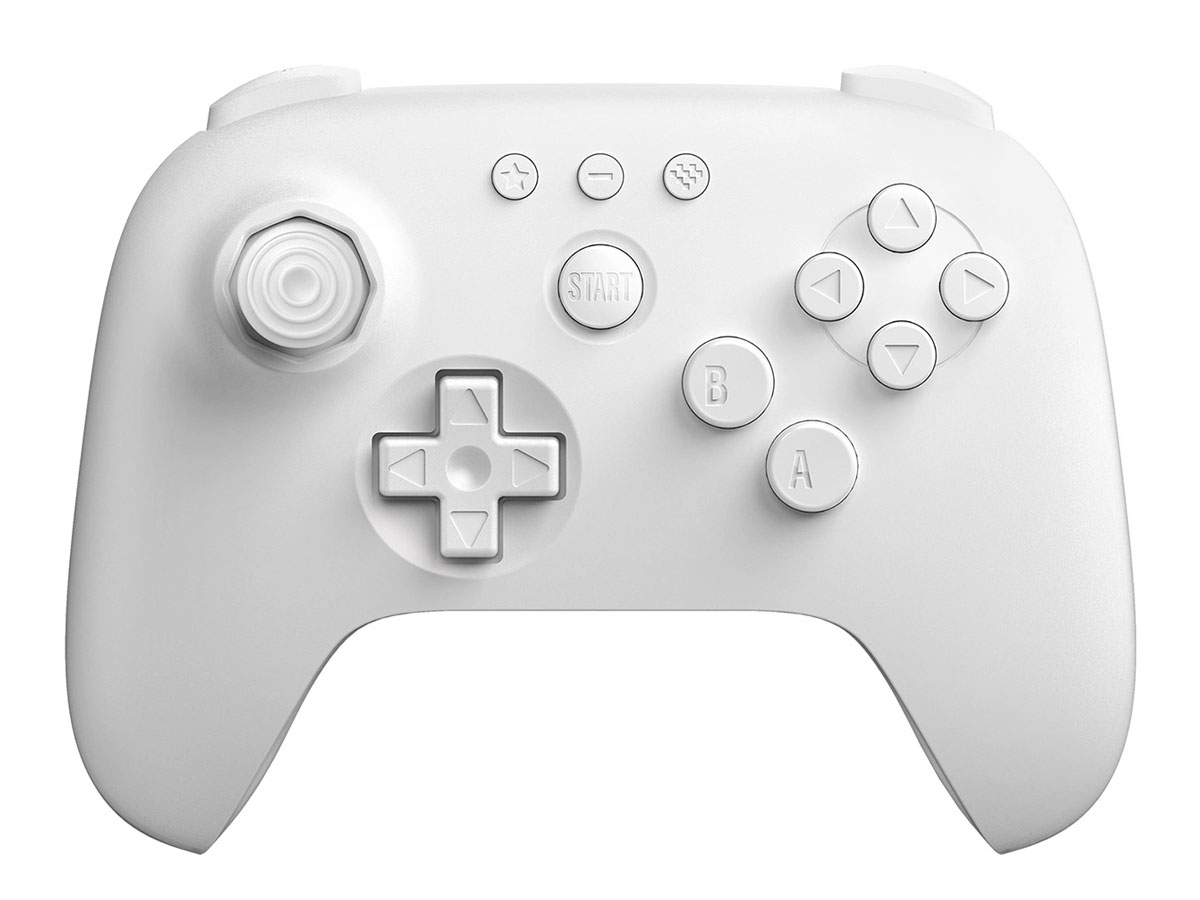 8BitDo 64 Bluetooth Controller Weiß - Ansicht von vorne