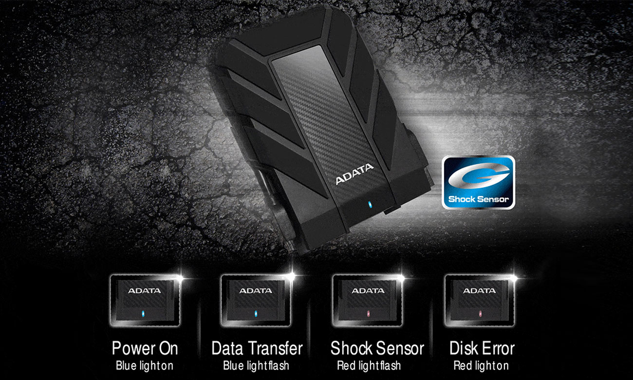 Adata HD710 Pro Shock Sensing Technology