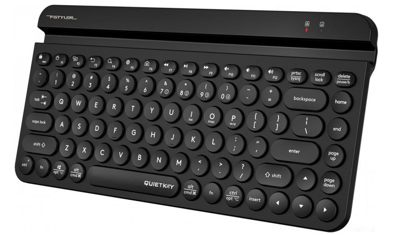 A4Tech FBK30 Black widok z góry pod kątem