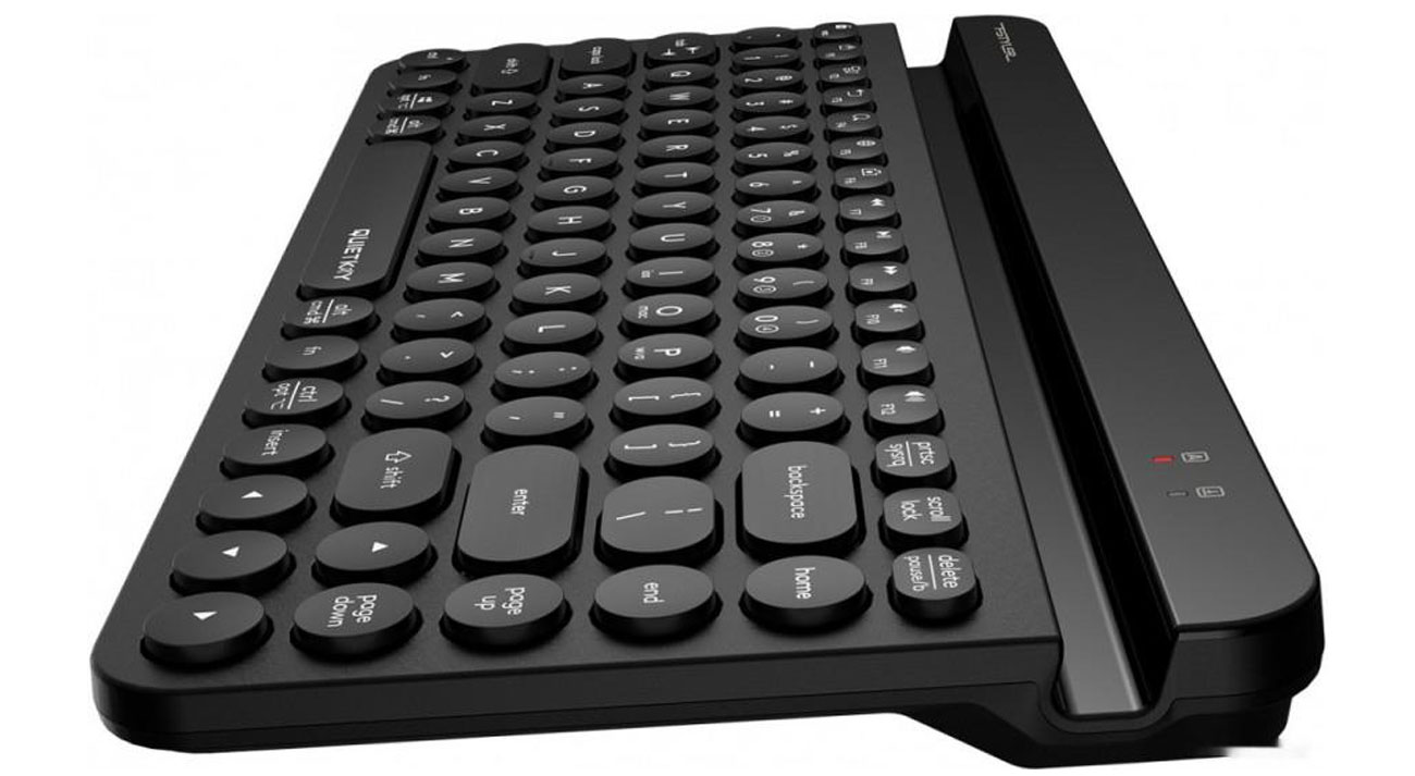 A4Tech FBK30 Black widok z boku pod kątem