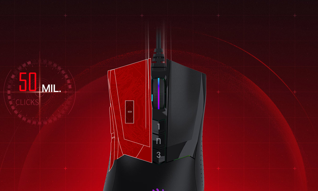 A4Tech Bloody W90 PRO Stone Black przyciski