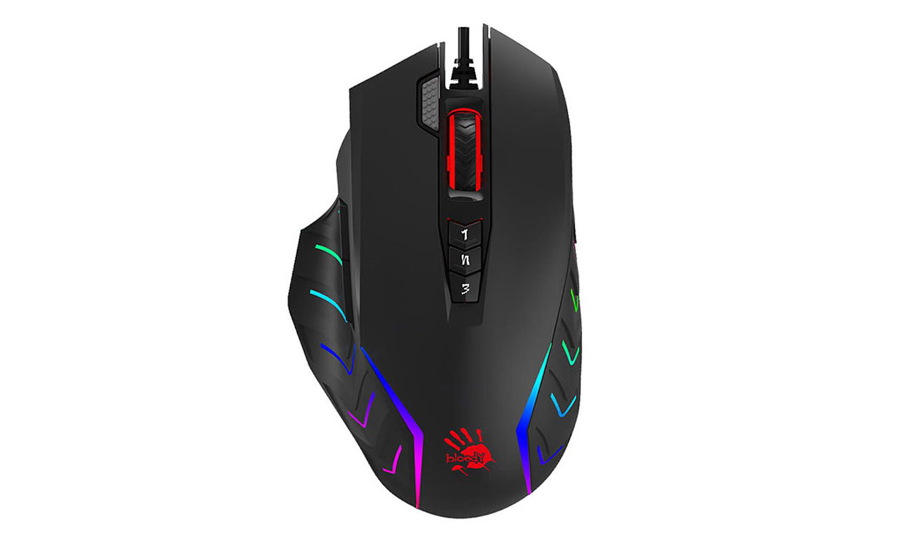 A4Tech Bloody J95S Stone Black widok z góry