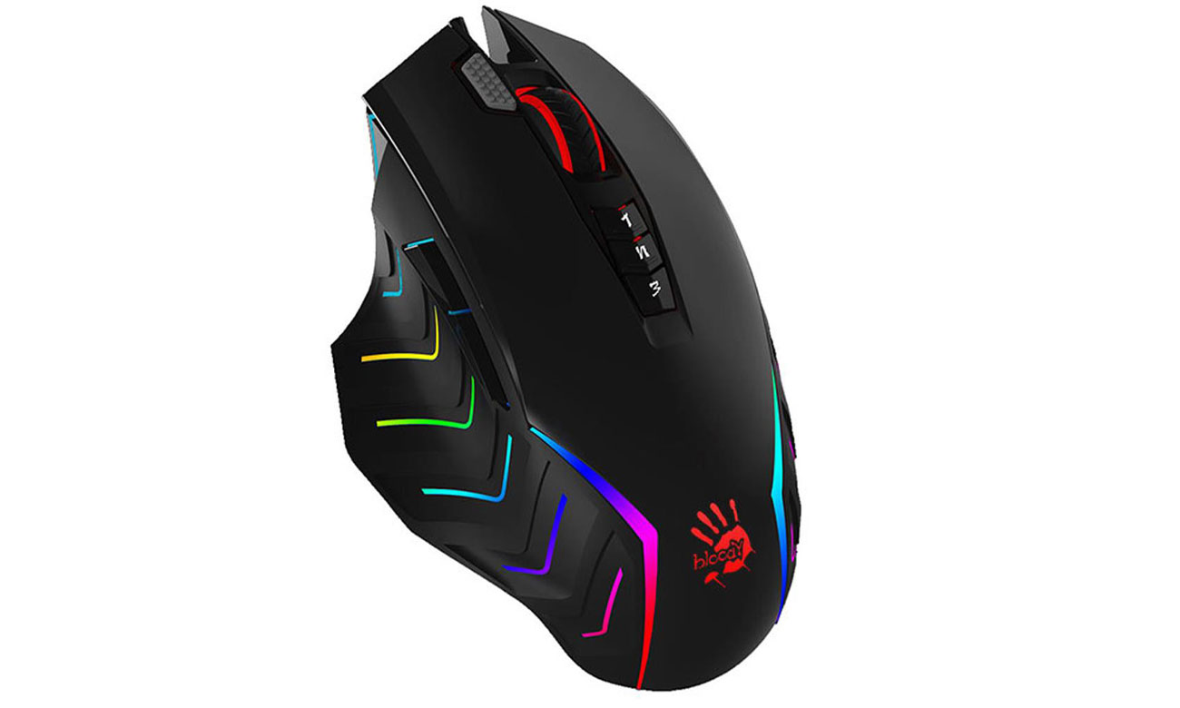 A4Tech Bloody J95S Stone Black widok z góry pod kątem