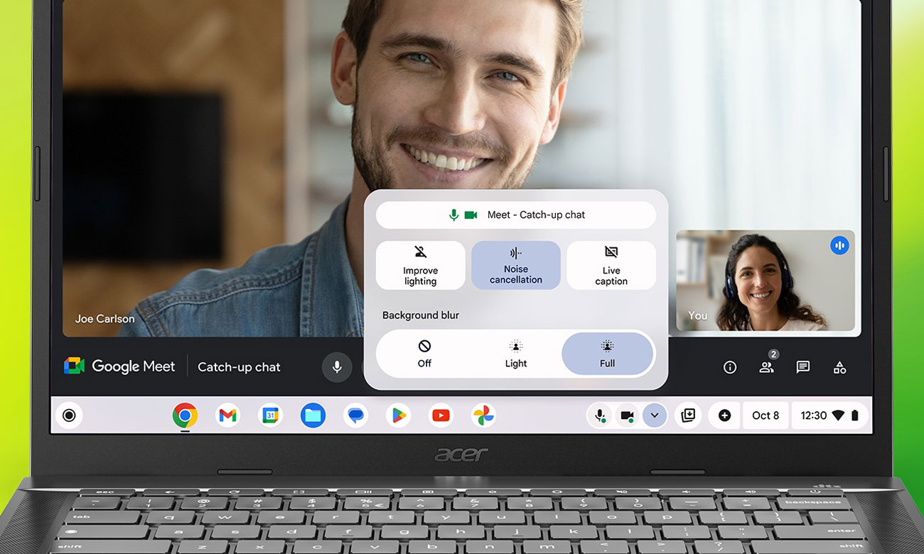 Acer Chromebook Plus rozmowy wideo