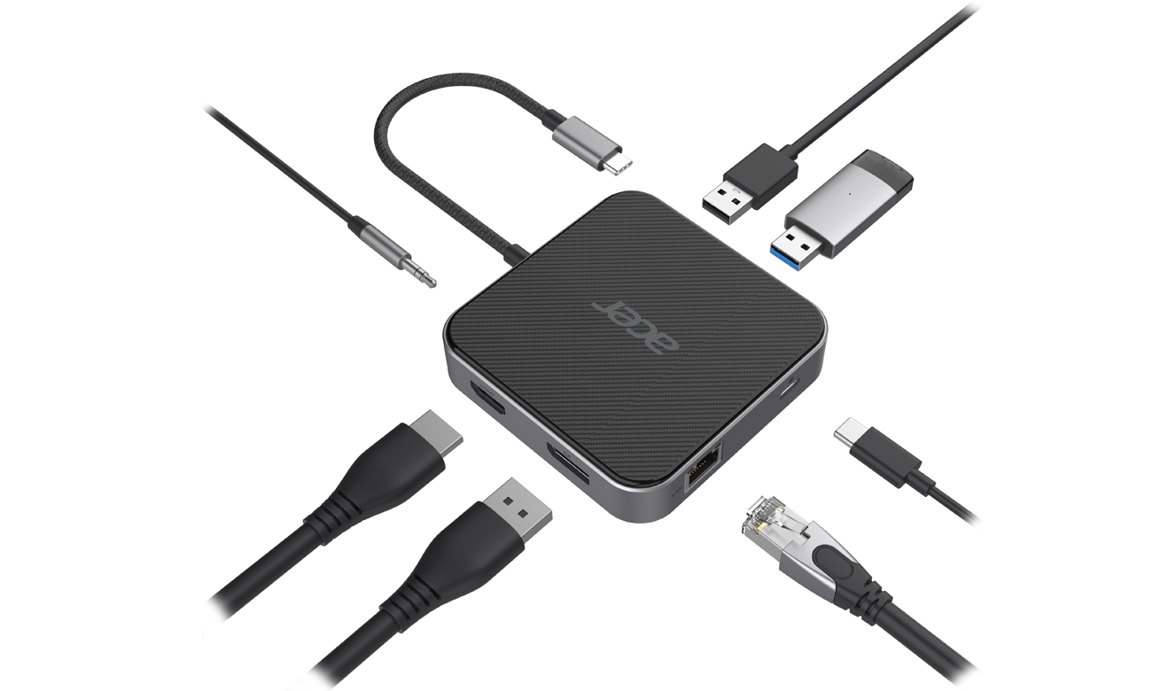 Acer 7 in 1 USB4 8K Multi Display Dockingstation Verbindung