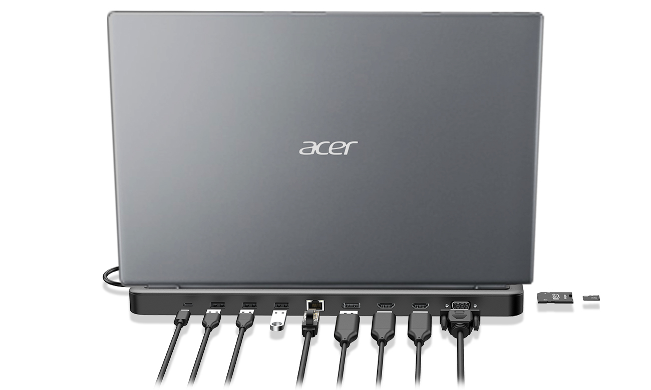 Acer 13in1 Type C Minidock Anschlüsse