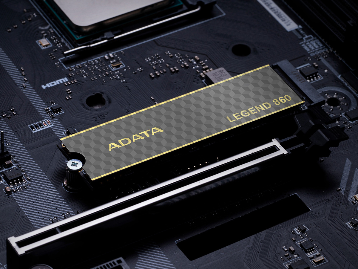 SSD M.2 PCIe Gen4 NVMe ADATA LEGEND 860 - Lifestyle-Grafik