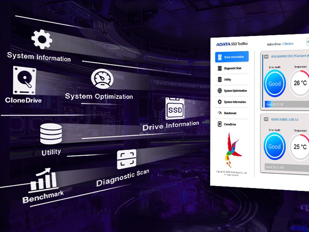 SSD M.2 PCIe Gen4 NVMe ADATA LEGEND 860 - Lifestyle-Grafik