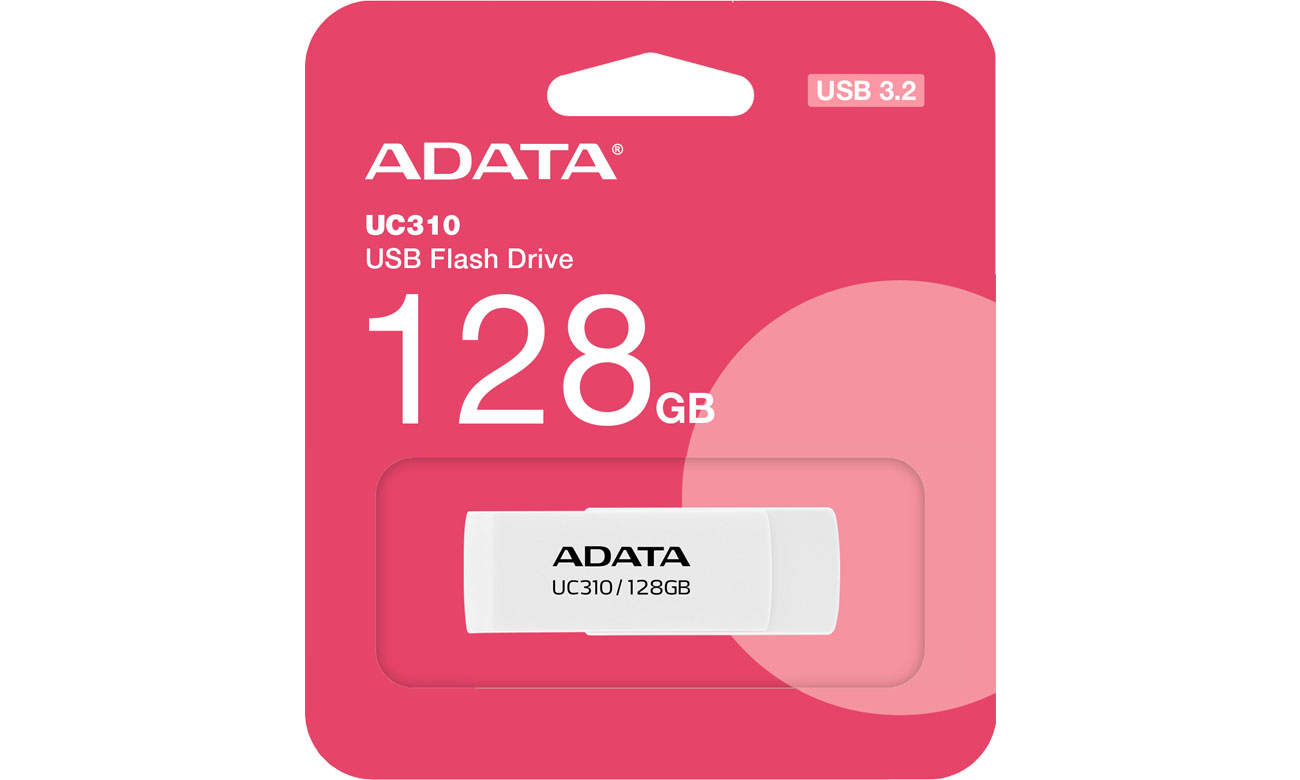 Pendrive ADATA 128 GB UC310 weiß USB 3.2 Gen1