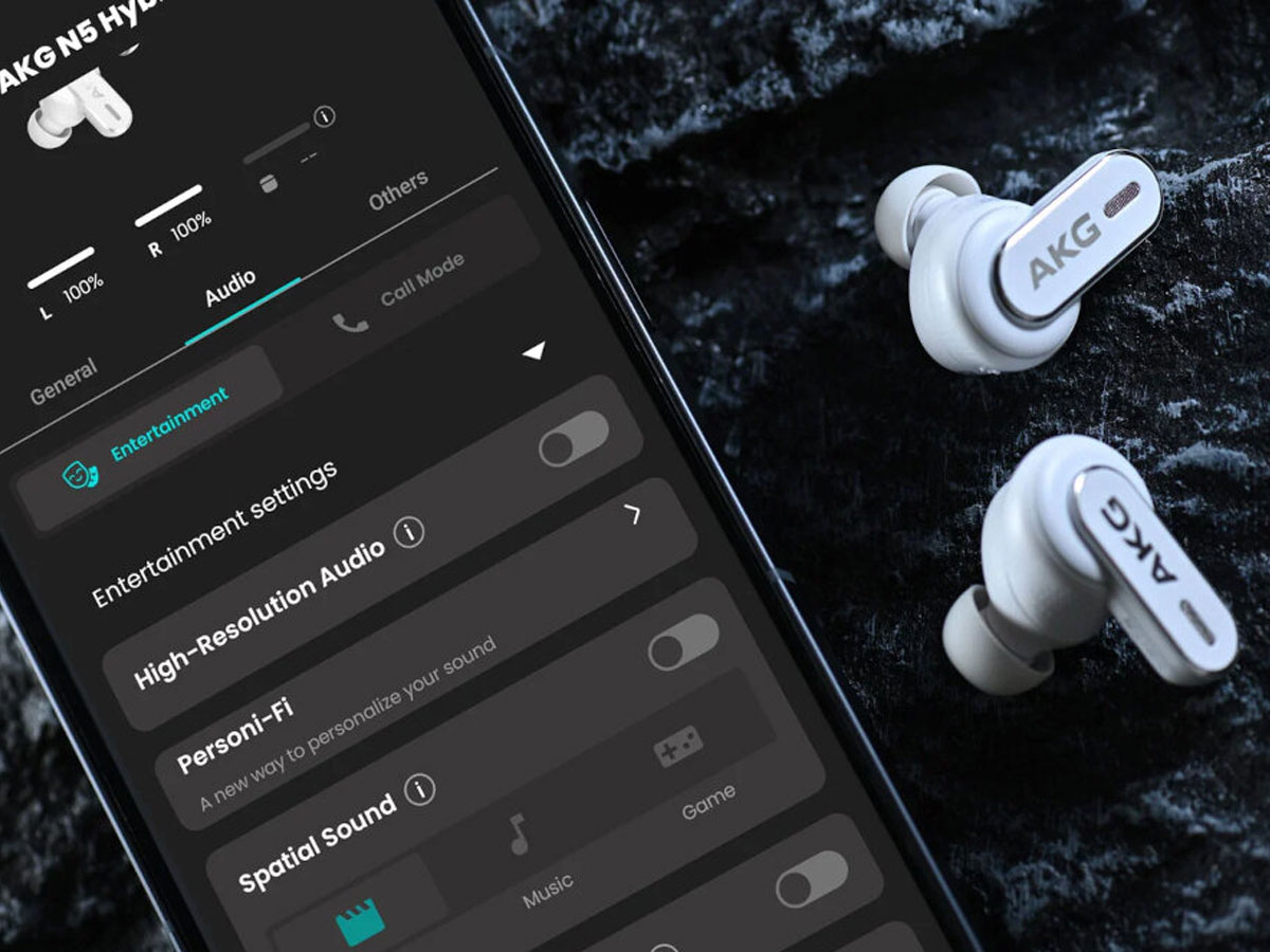 Bezprzewodige Kopfhörer AKG N5 Hybrid ANC - Lifestyle-Grafik