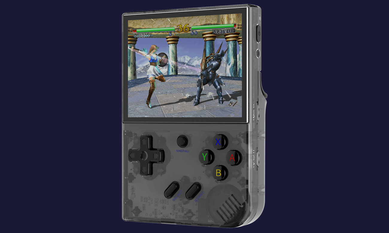 Handheld-Konsole Anbernic RG35xx Plus Schwarz transparent - Grafik