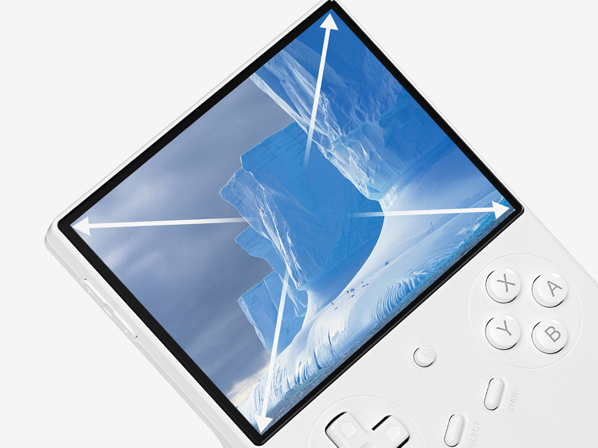 Tragbare Konsole Anbernic RG40xx V - Hochwertiges IPS LCD-Display mit Voll-Laminierung