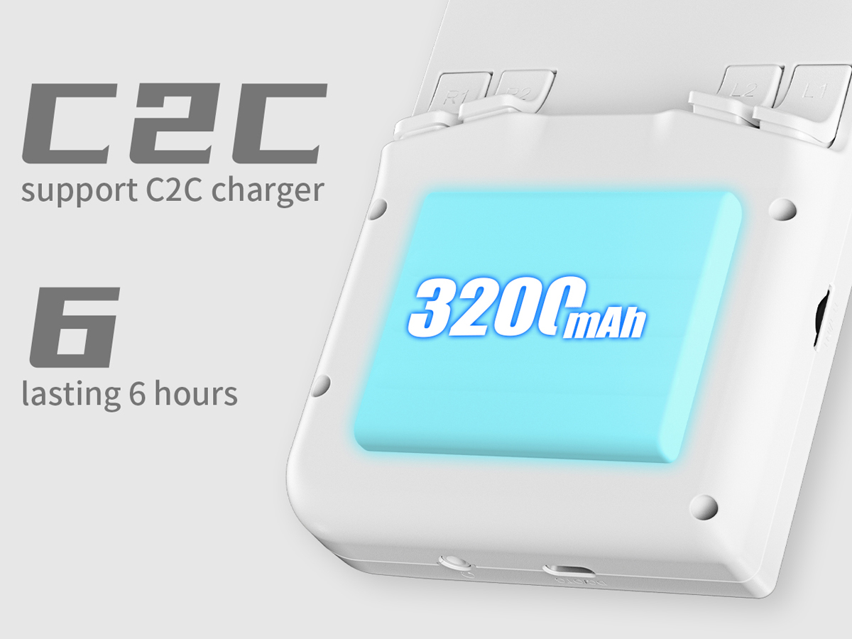 Tragbare Konsole Anbernic RG40xx V - Leistungsstarker Akku