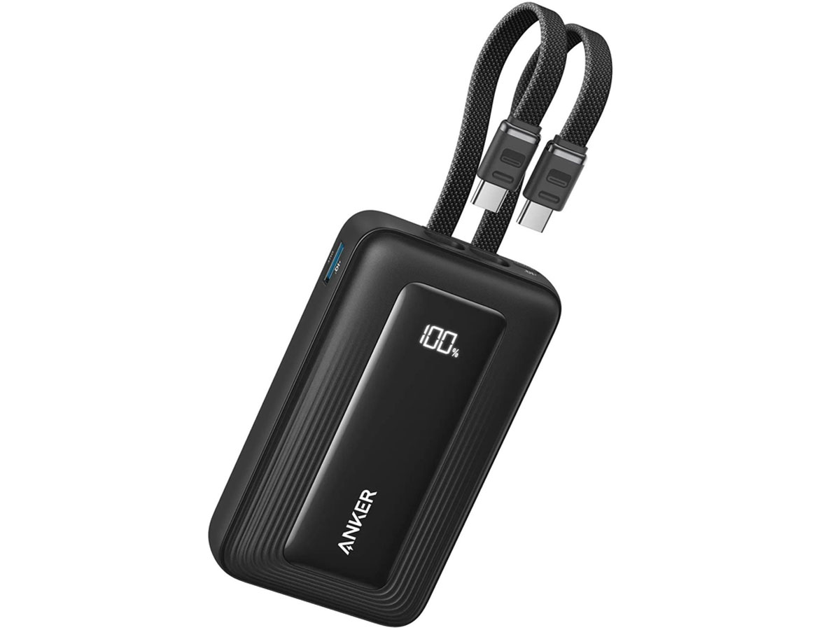 Anker Zolo Power Bank 10000 mAh 35W Built-In Dual USB-C Cables