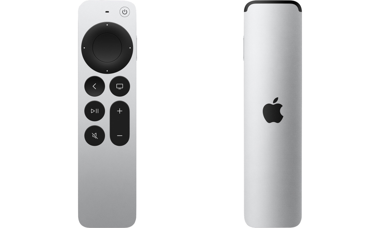 Apple TV Remote (3. Generation) - Vorder- und Rückansicht