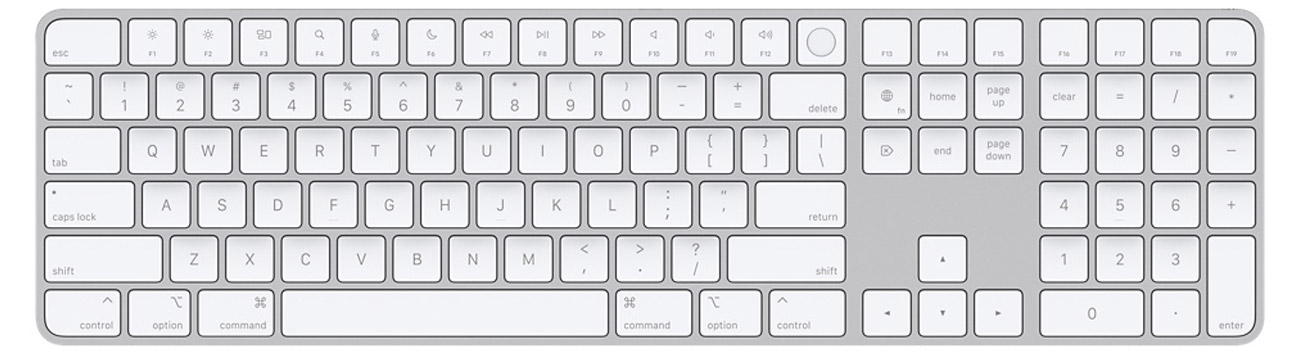 Tastatur für Zuhause und Büro Apple Magic Keyboard mit Touch ID