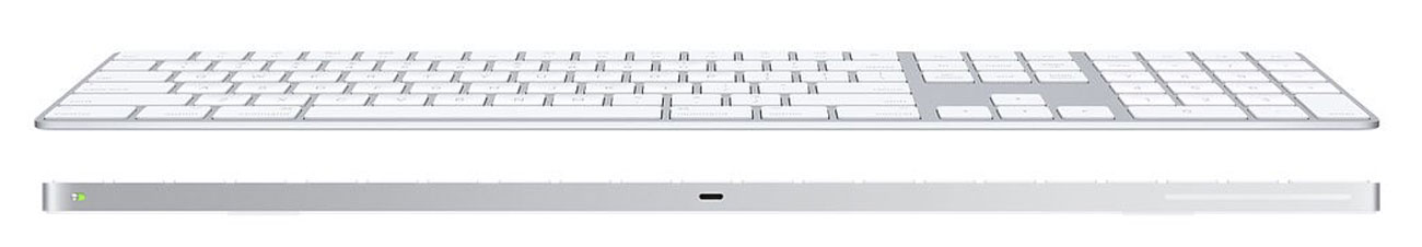 Apple Magic Keyboard mit Ziffernblock weiß