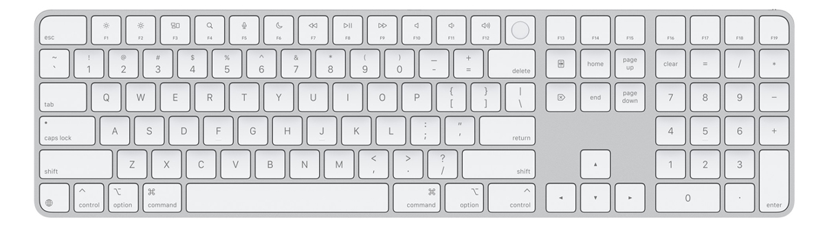 Apple Magic Keyboard Touch ID Ziffernblock US Int. schwarz
