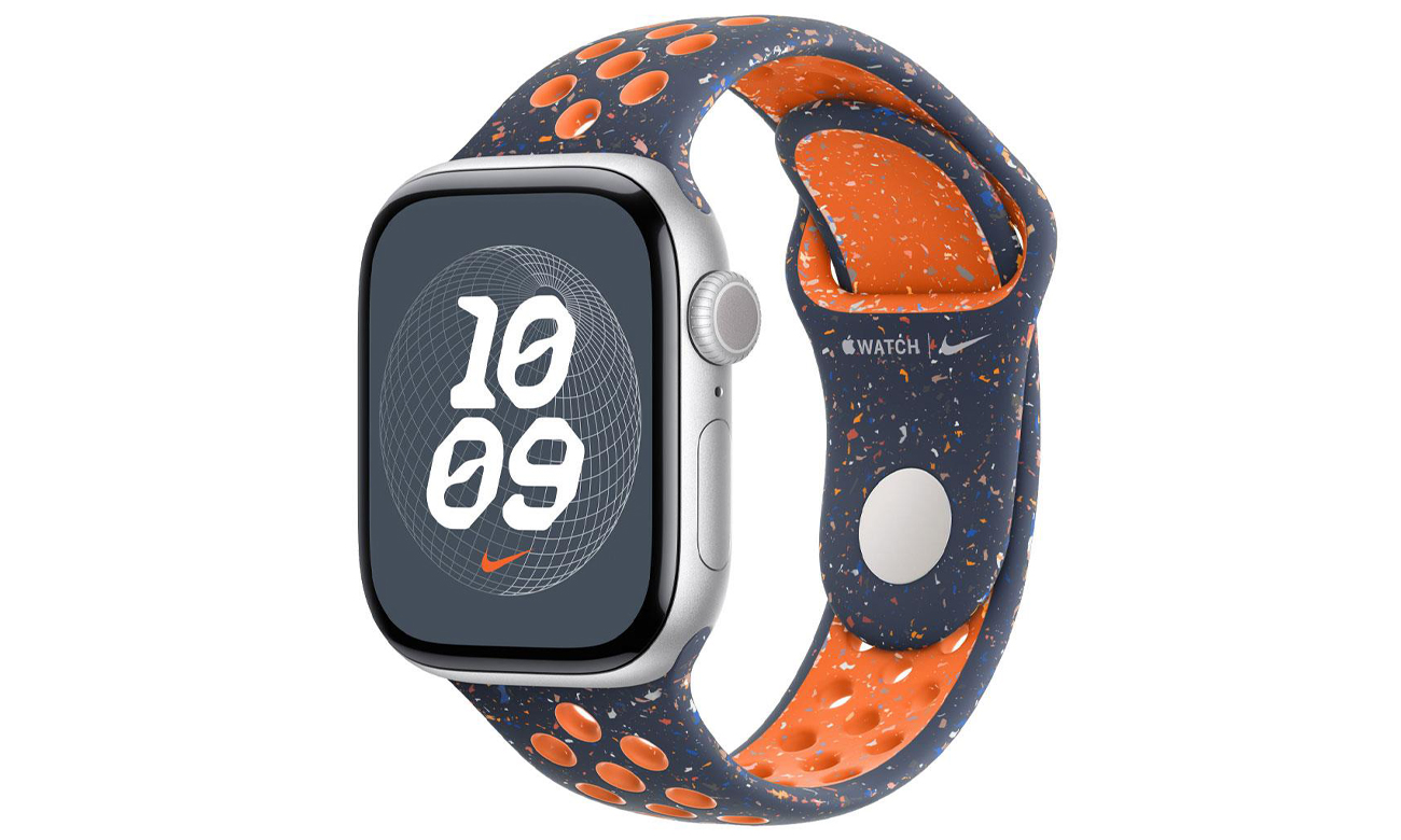 Sportarmband Nike 38-42mm M/L hellblaues Flammenmuster