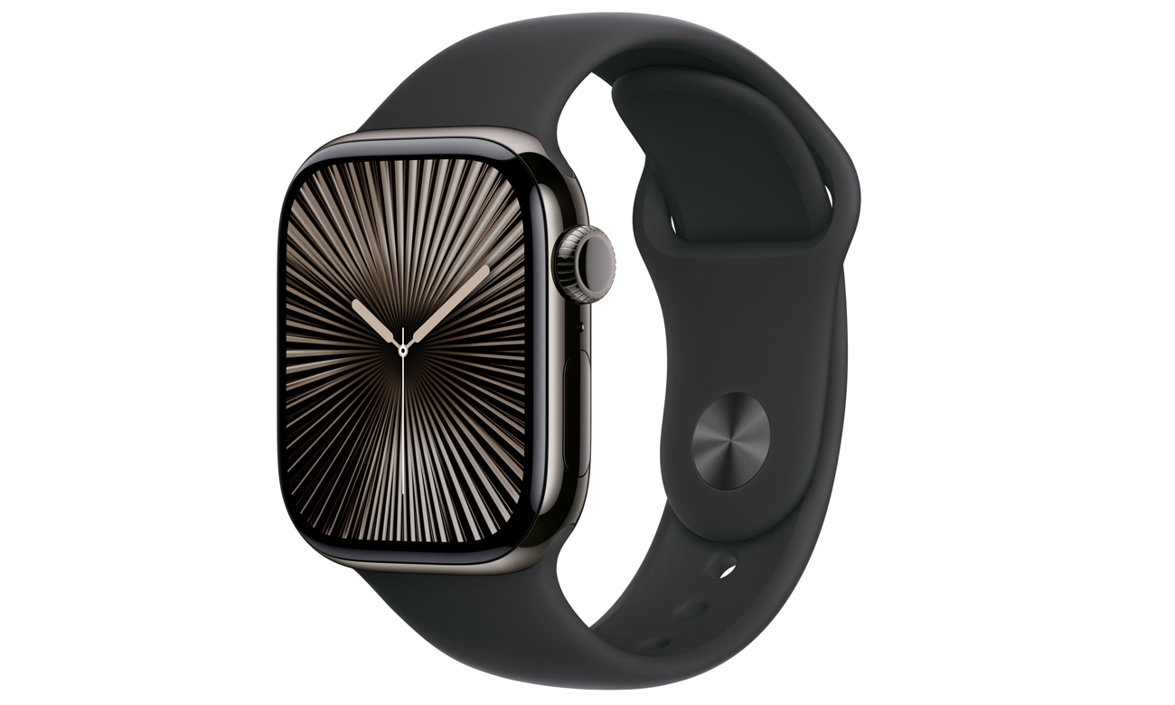 Sportarmband für Apple Watch 38-42 mm S/M Schwarz - Gesamtansicht